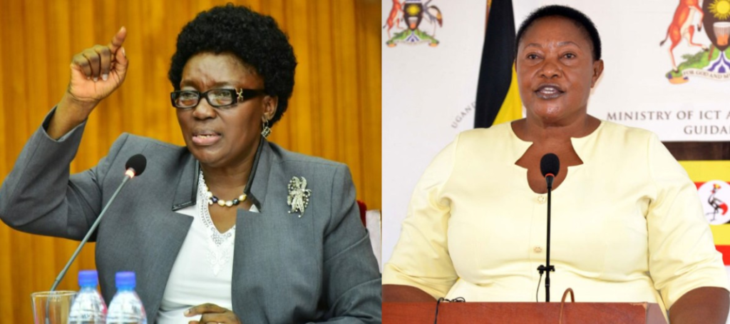 Minister Babalanda Office is Run by Farooq Kirunda due to Her Academic Incompetence – Deputy Prime Minister Rebecca Kadaga. Photo file of Ministers, Kadaga and Babalanda