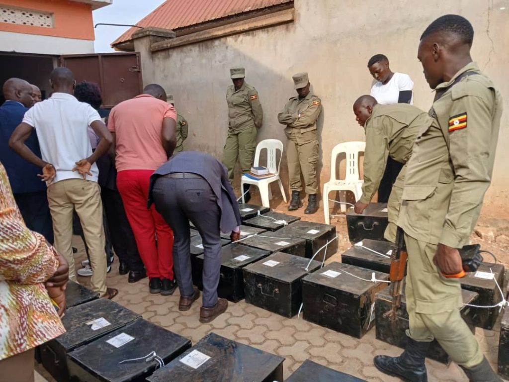 File photo of one of vote recount exercise in Kalungu district.